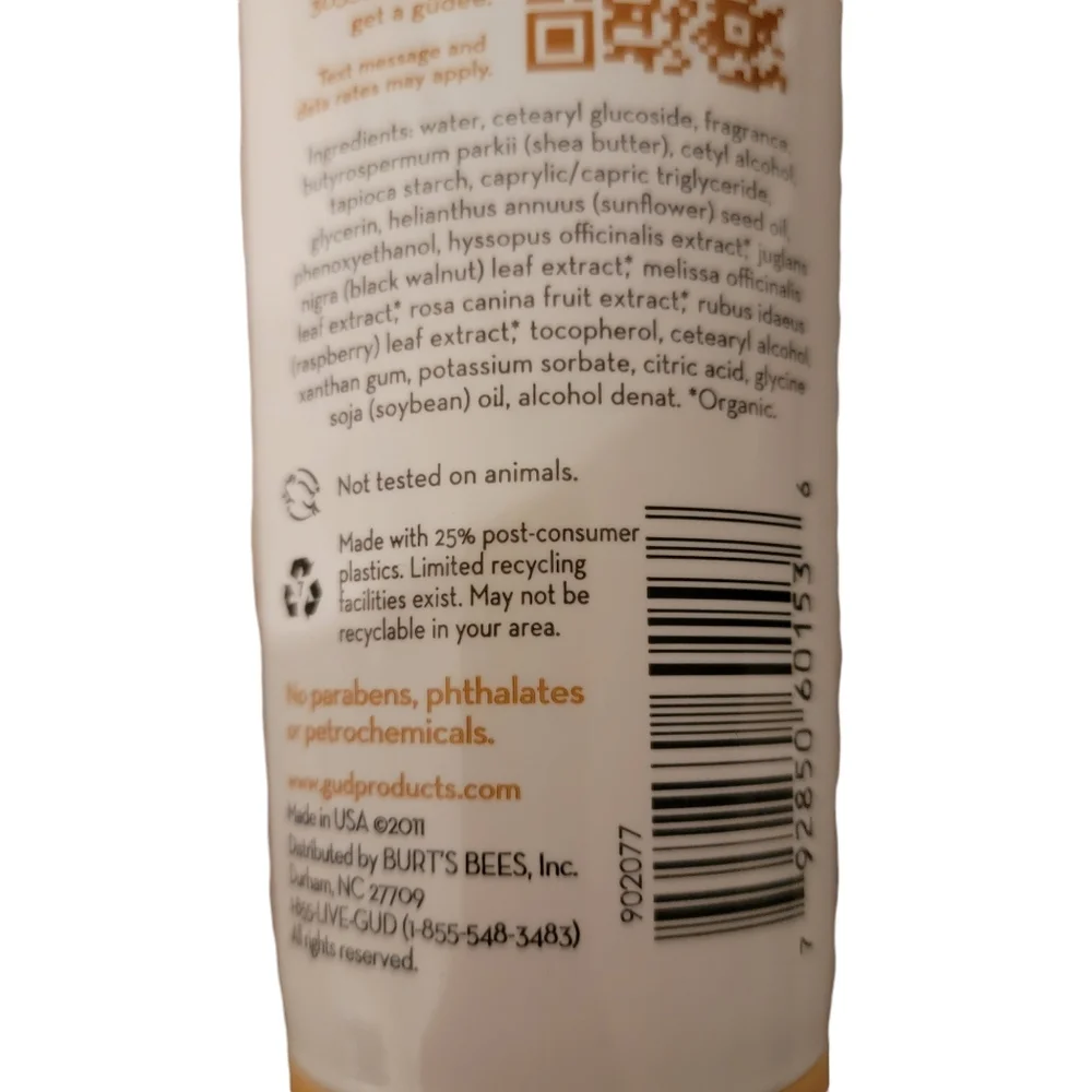 Brand‎ new! Burt’s Bees Gud Vanilla Flame Natural Body Lotion 8 Fluid Ounces